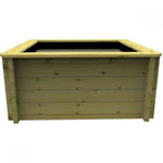215 Gallon Raised Wooden Fish Pond, 1.5M X 1.5M, 44mm thick, 697mm high, 978 litres