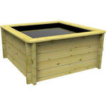 215 Gallon Raised Wooden Fish Pond, 1.5M X 1.5M, 44mm thick, 697mm high, 978 litres