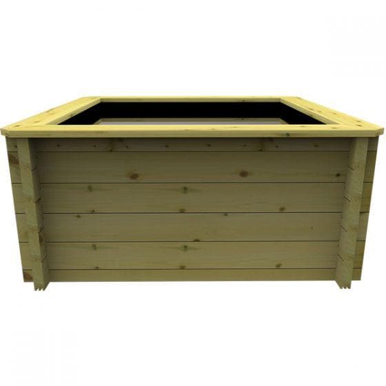 215 Gallon Raised Wooden Fish Pond, 1.5M X 1.5M, 44mm thick, 697mm high, 978 litres