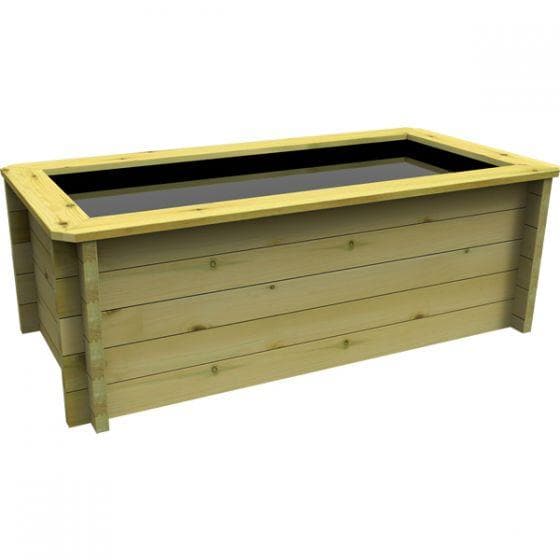 220 Gallon Raised Wooden Pond, 2M X 1M, 44mm thick, 831mm high, 1001 litres