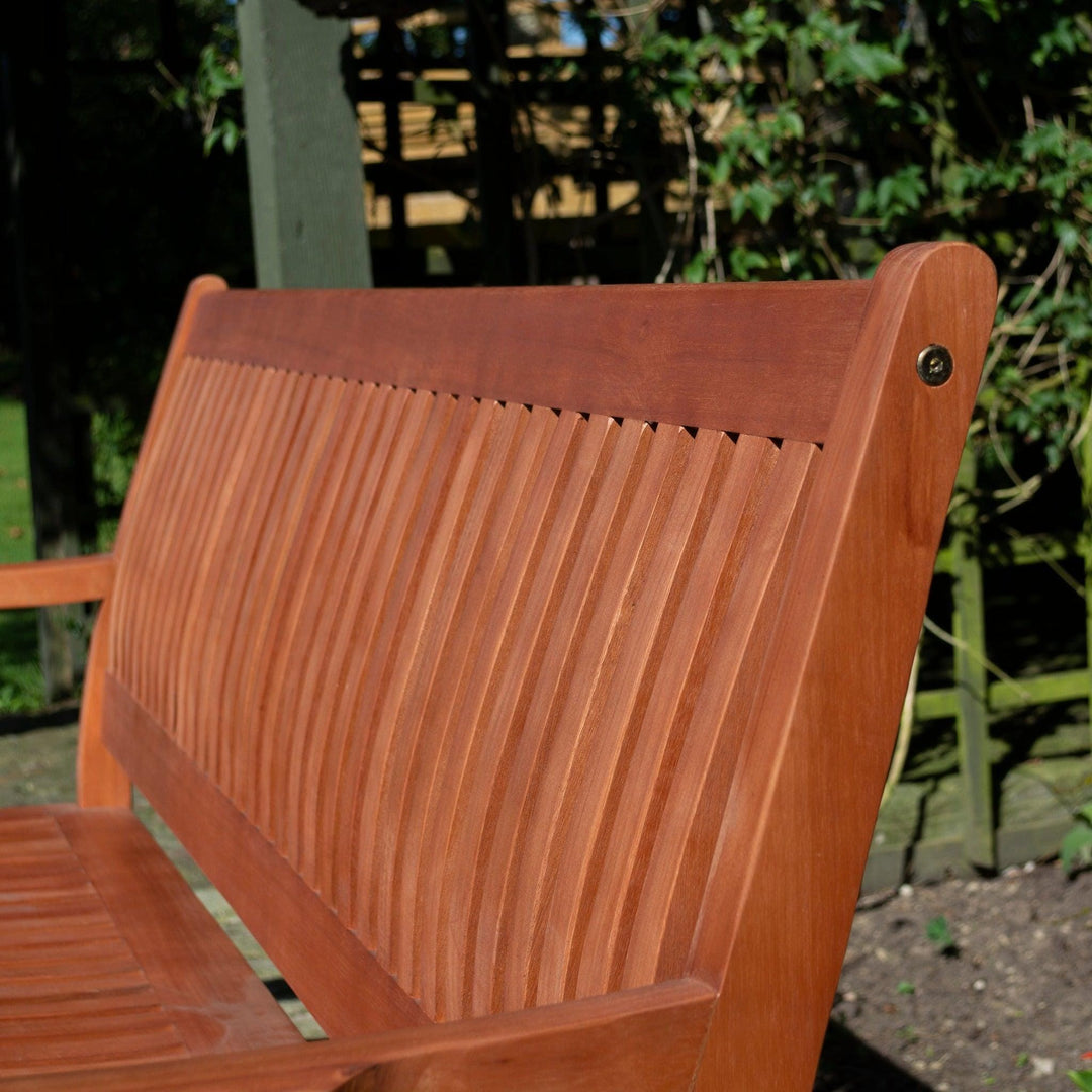 3 seater Solid Eucalyptus Hardwood Willington Bench – Layzee Living