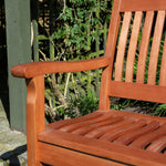 3 seater Solid Eucalyptus Hardwood Willington Bench