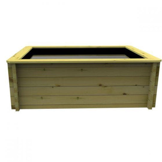 431 Gallon Raised Wooden Pond, 2M X 1.5M, 44mm thick, 965mm high, 1951 litres