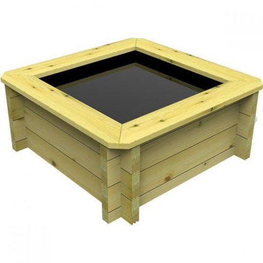 49 Gallon Raised Wooden Pond, 1M X 1M, 27mm thick, 429mm high, 221 litres