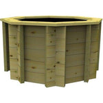 4ft 135 Gallon Octagonal Wooden Pond, 44mm thick, 831mm high, 615 litres