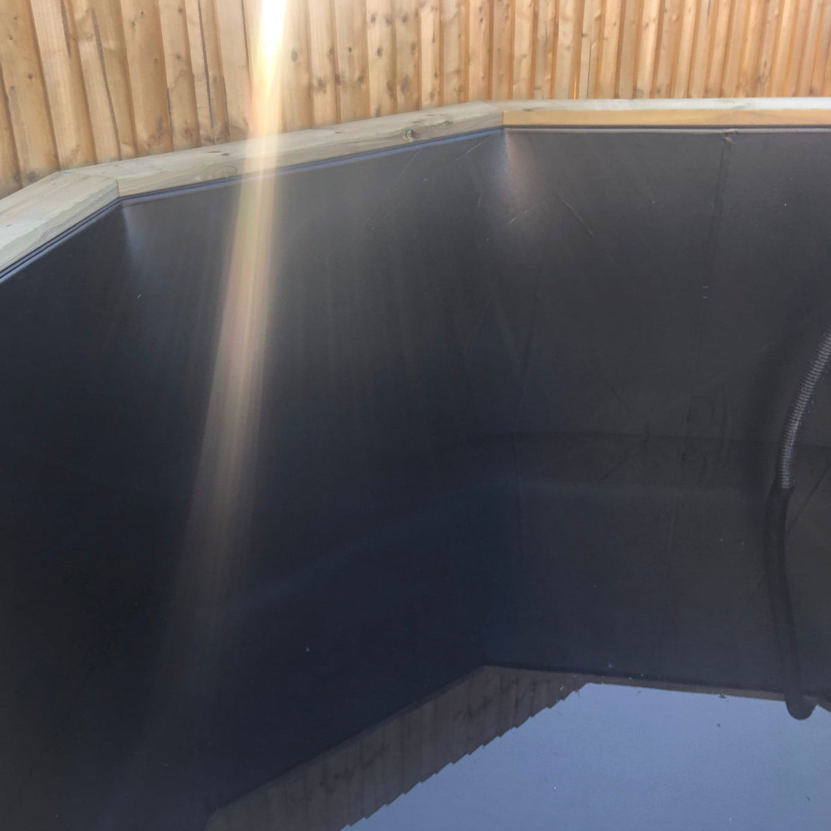 6ft 348 Gallon Octagonal Raised Wooden Koi Pond, 44mm thick, 831mm high, 1586 litres