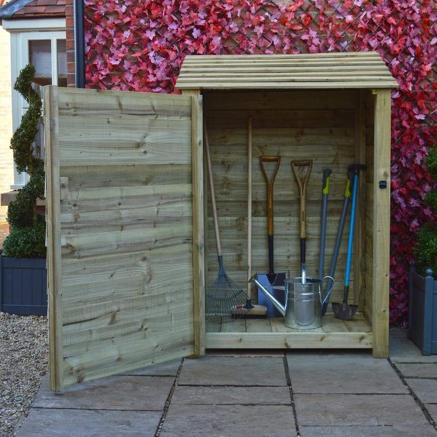 6ft Wooden Garden Tool Storage Cabinet, tanalised timber, very sturdy & strong