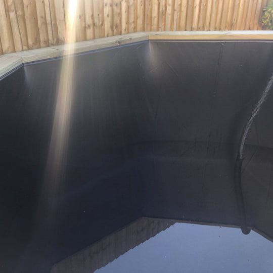 8ft 573 Gallon Octagonal Wooden Koi Pond, 27mm thick, 697mm high, 2606 litres