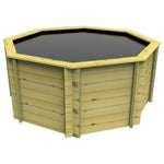 8ft 945 Gallon Octagonal Wooden Koi Pond, 44mm thick, 1099mm high, 4297 litres