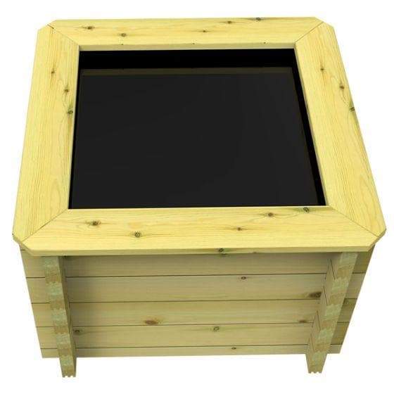 95 Gallon Raised Wooden Pond, 1M X 1M, 44mm thick, 831mm high, 431 litres