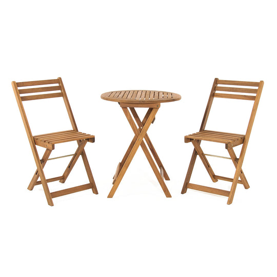 Acacia Bistro Table with 2 Chairs