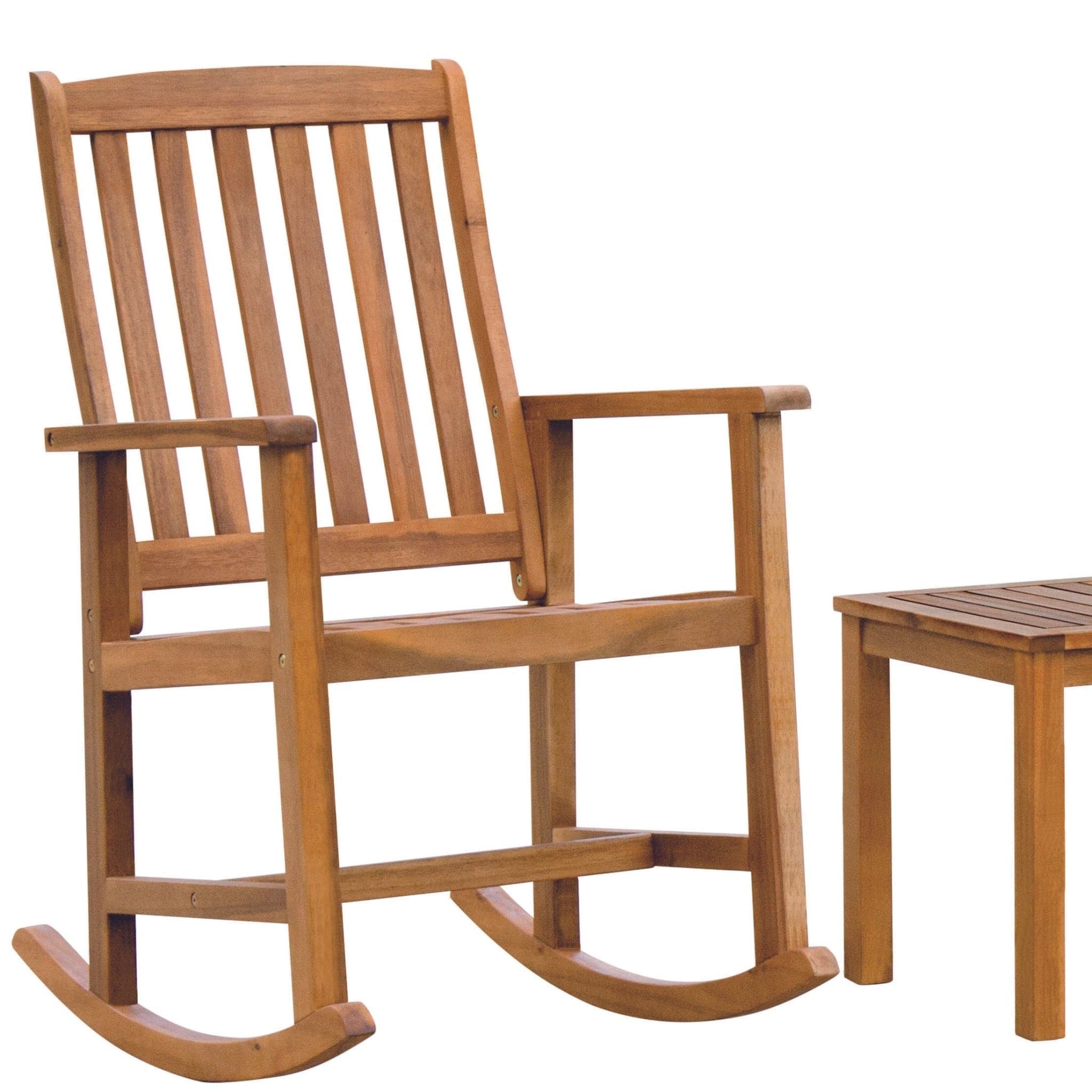 Acacia Hardwood Outdoor Rocking Chairs & Table Set Layzee Living