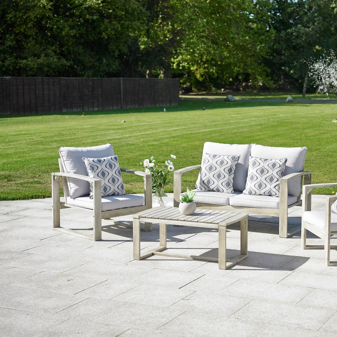 Acacia Hardwood Outdoor Sofa, armchairs & Table Set