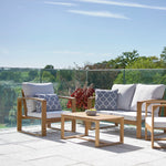 Acacia Hardwood Outdoor Sofa, armchairs & Table Set