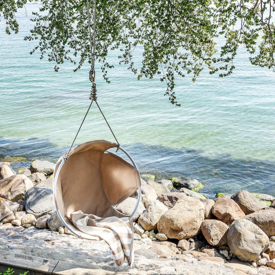 All-weather Cocoon Hang Chair for outdoor use - By Trimm - Real Scandinavian Quality