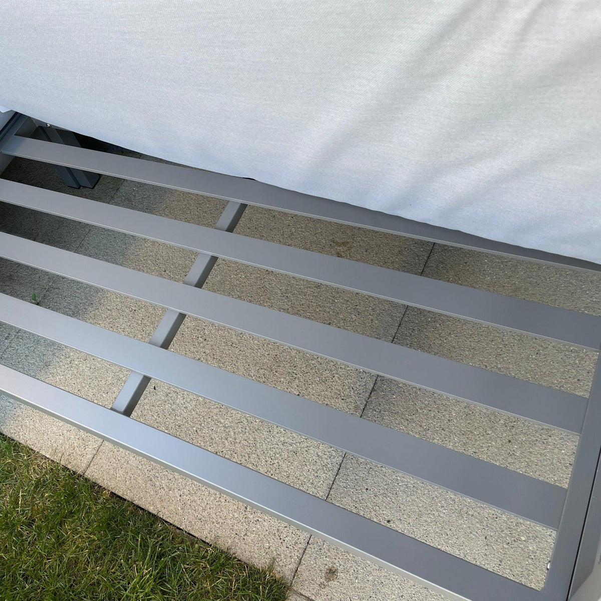 Aluminium Outdoor Corner L-Shaped Sofa and table Set