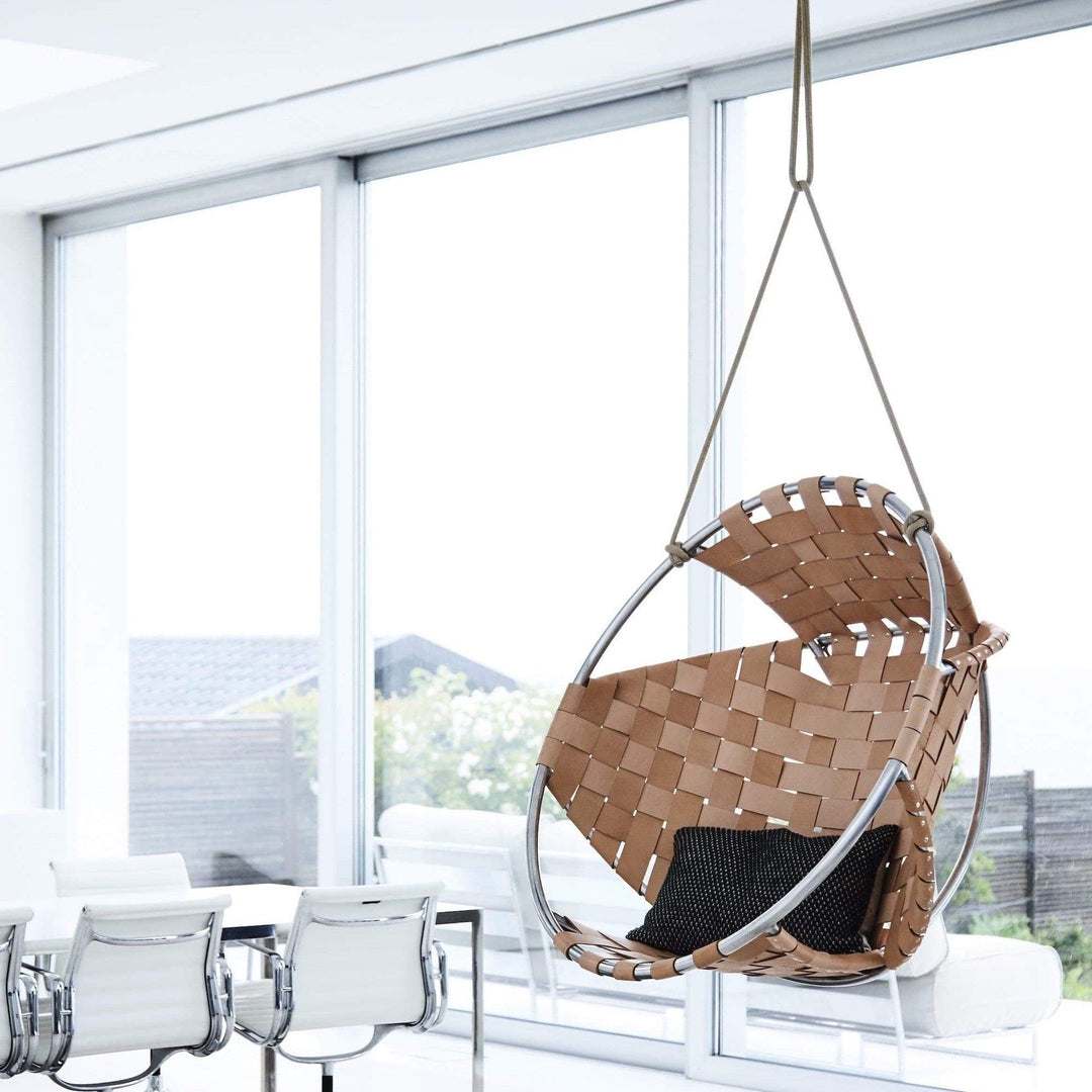 Cocoon Leather Hang Chair - By Trimm - Real Scandinavian Quality