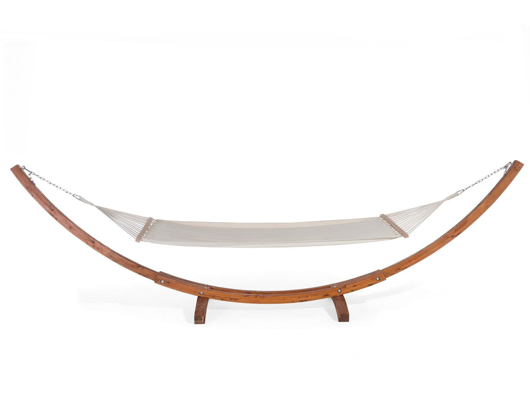 Cotton Hammock on Beautiful Larch Wood Stand