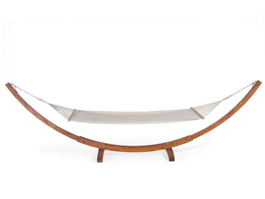 Cotton Hammock on Beautiful Larch Wood Stand