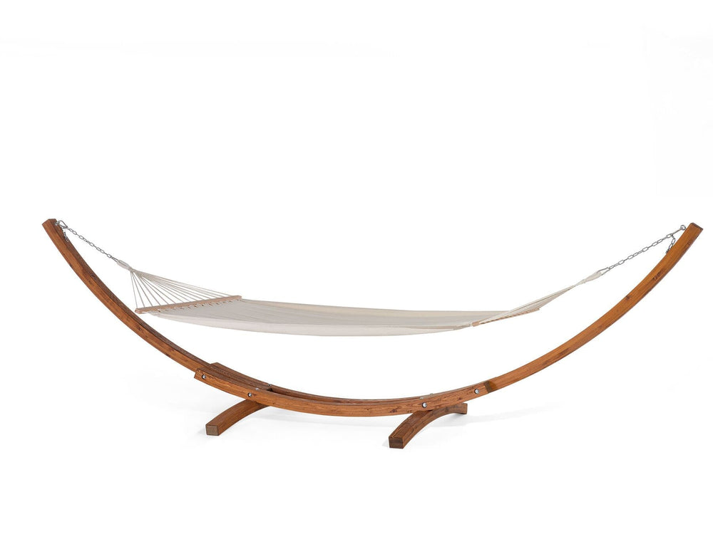 Cotton Hammock on Beautiful Larch Wood Stand