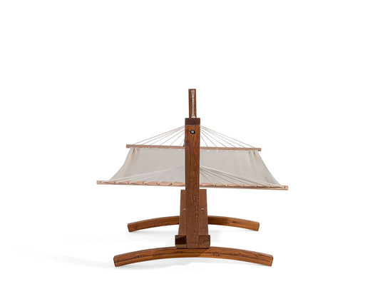 Cotton Hammock on Beautiful Larch Wood Stand