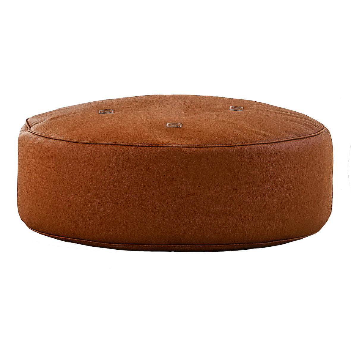 Full Moon Luxurious Leather Pouff - By Trimm - Real Scandinavian Quality