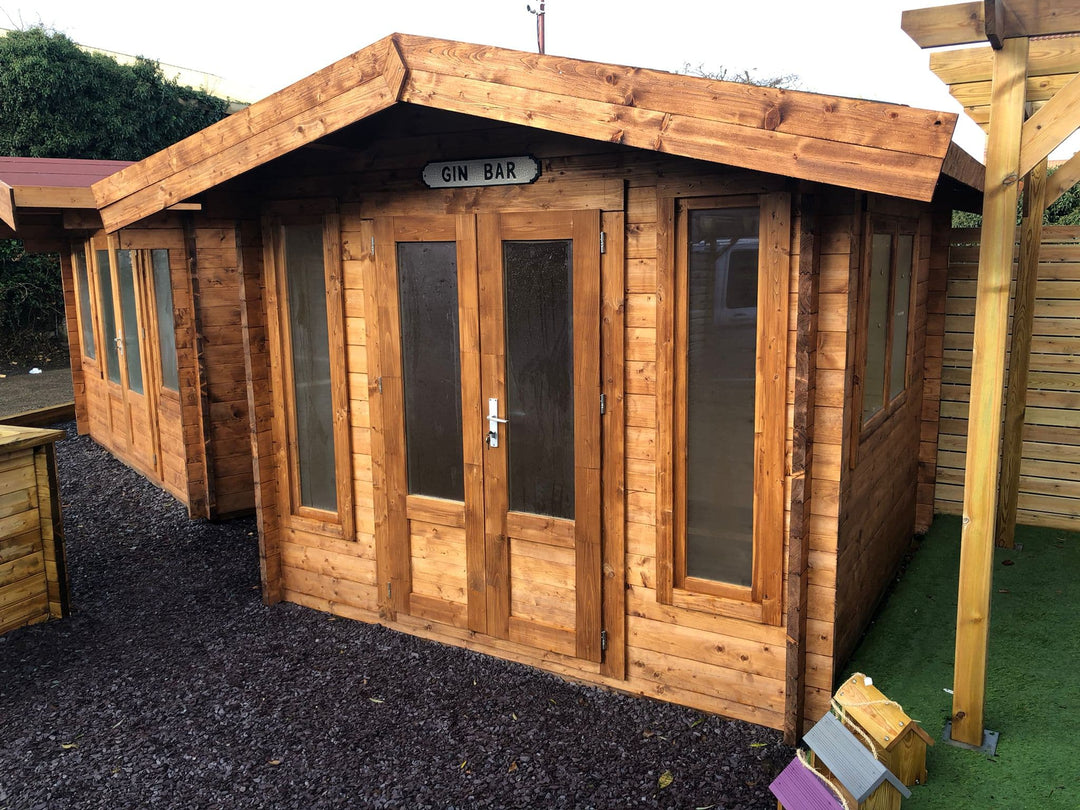 Garden Office Cabin, 3m square, made from Slow Grown Spruce
