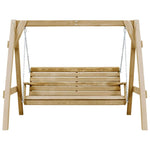 Garden Swing Bench Impregnated Pinewood 205x150x157 cm