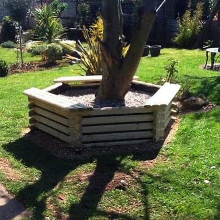 Giant Norlog Hexagonal Treated Timber Planter