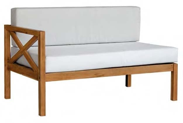 Hardwood Outdoor Corner L-Shaped Sofa & Table Set
