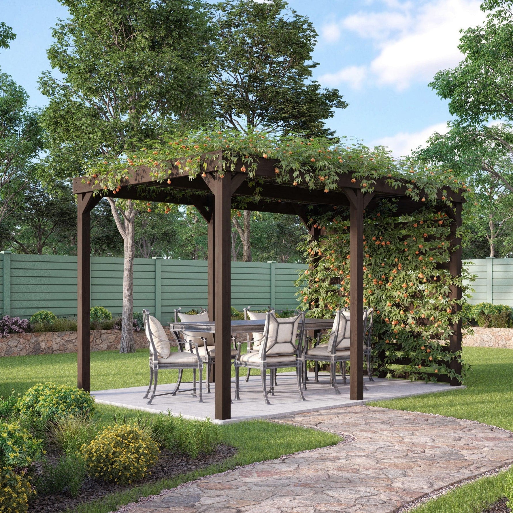 Heavy Duty Shade Pergola DIY Kit, Quality Tanalised Timber, Various Sizes