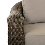 Indigo | 3 Seater Sofa with 2 Armchairs and Coffee Table in Brown Rattan