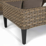 Isla | 3 Seater Sofa with 2 Armchairs and Coffee Table in Brown Rattan