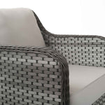 Isla | 3 Seater Sofa with 2 Armchairs and Coffee Table in Grey Rattan