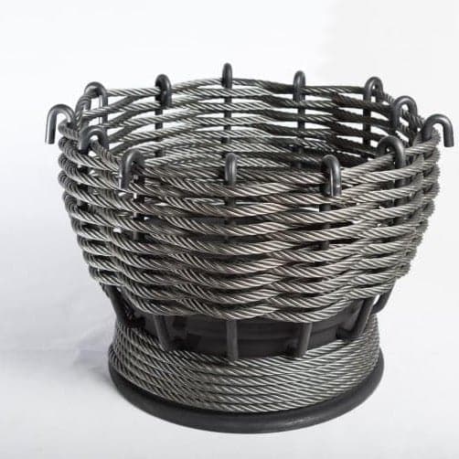 LayzeePit L, Steel Wire Rope Fire Basket/ Pit, Very High Quality, UK Made