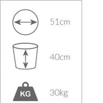 LayzeePit L, Steel Wire Rope Fire Basket/ Pit, Very High Quality, UK Made