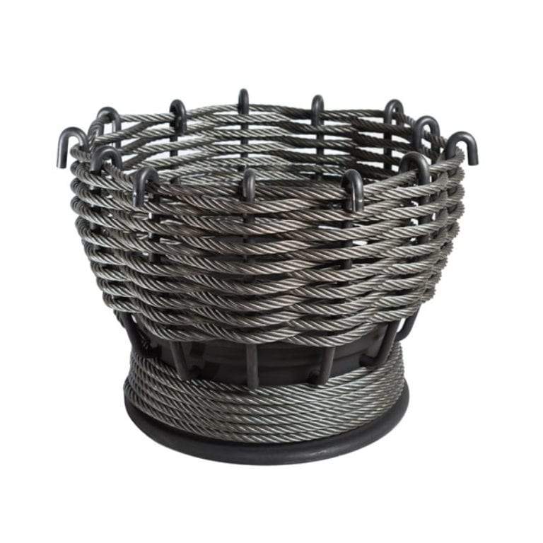 LayzeePit L, Steel Wire Rope Fire Basket/ Pit, Very High Quality, UK Made