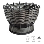 LayzeePit Small, Steel Wire Rope Fire Basket/ Pit, Very High Quality, UK Made