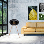 Le Feu GROUND WOOD HIGH Bio Ethanol Fireplace in Black