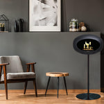 Le Feu STEEL HIGH Bio Fireplace in Various Colours