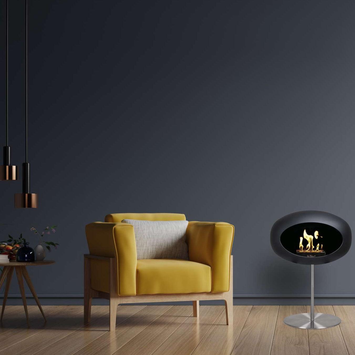 Le Feu STEEL LOW Bio Fireplace in Various Colours