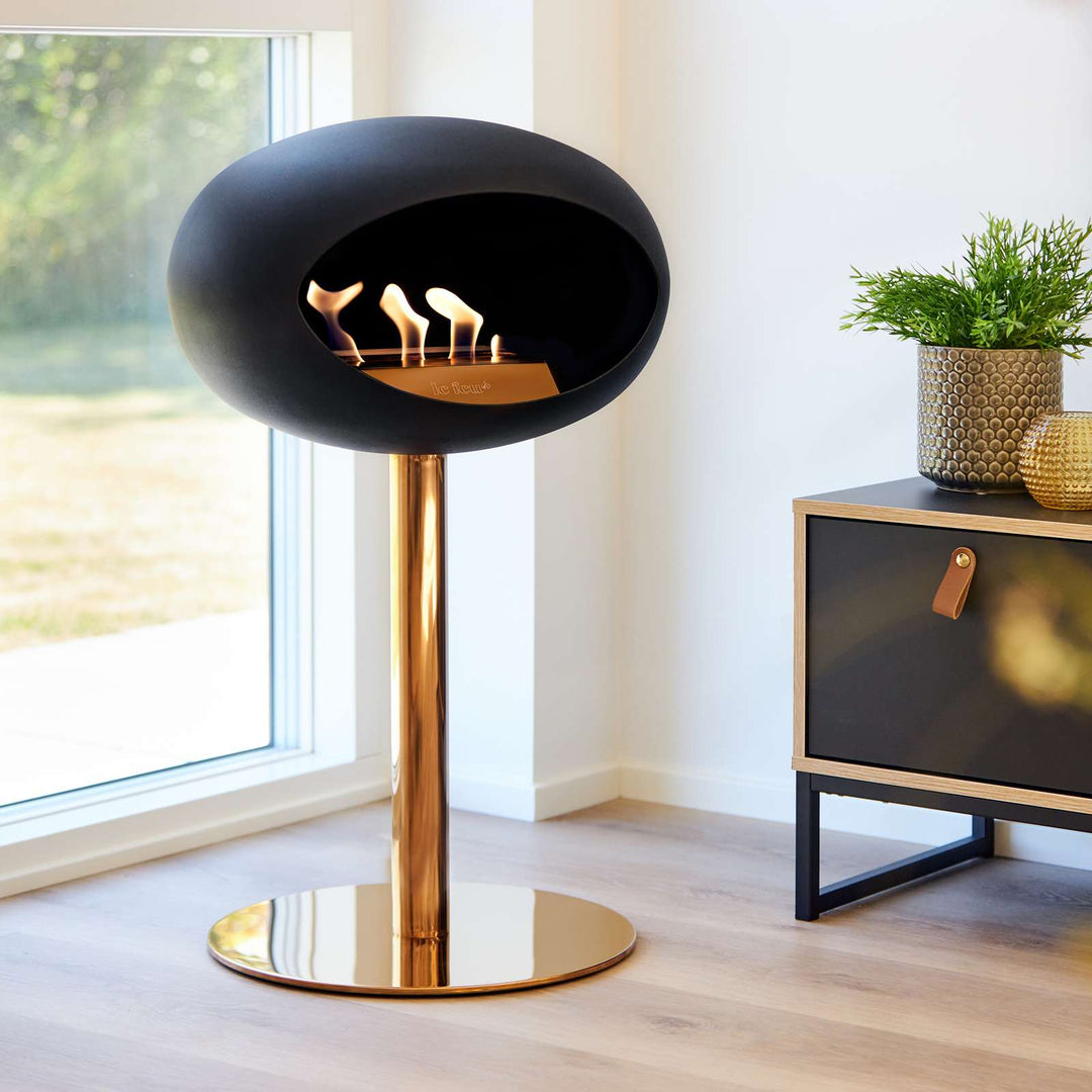Le Feu STEEL LOW Bio Fireplace in Various Colours