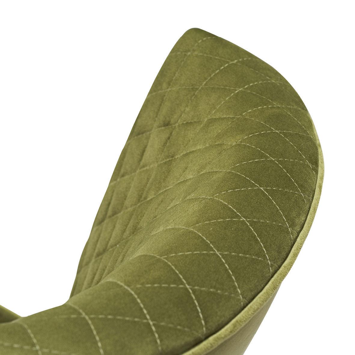 Manon | Occasional Chair in Vintage Green Velvet