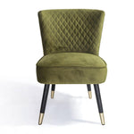 Manon | Occasional Chair in Vintage Green Velvet