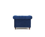 Mark Harris Montrose Blue Plush Armchair