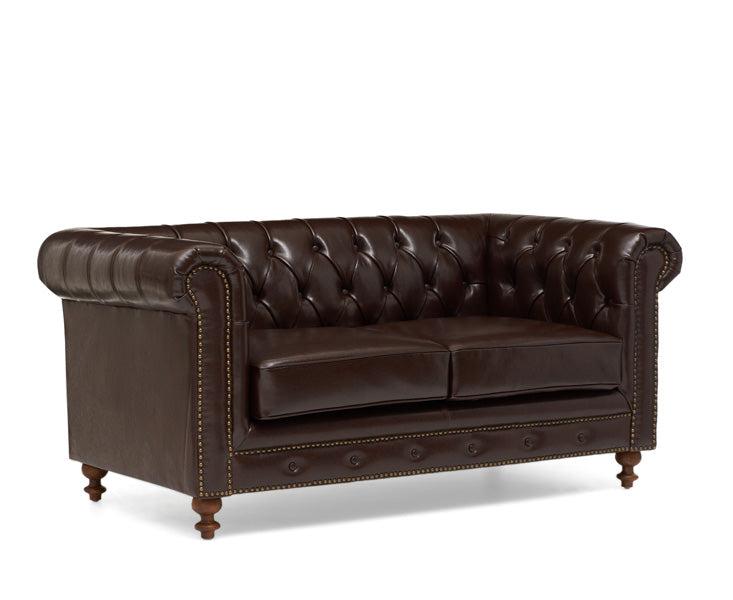 Mark Harris Montrose Brown Leather 2-Seater Sofa