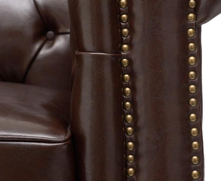 Mark Harris Montrose Brown Leather 2-Seater Sofa