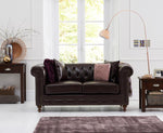 Mark Harris Montrose Brown Leather 2-Seater Sofa