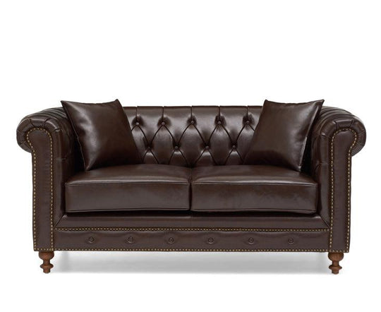 Mark Harris Montrose Brown Leather 2-Seater Sofa