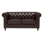 Mark Harris Montrose Brown Leather 2-Seater Sofa